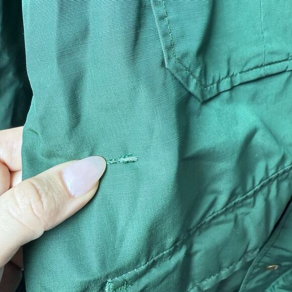 Woolrich Vintage Hooded Zip Front Utility Jacket Green - Picture 10 of 16